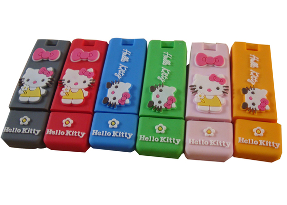 Personalizzato Usb Flash Drives 2GB Hello Kitty Wrist Bands / Debossed, goffrata, seta stampata