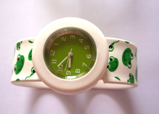3ATM Green Frog Kids schiaffo in Silicone braccialetto orologi con movimento al quarzo precisi