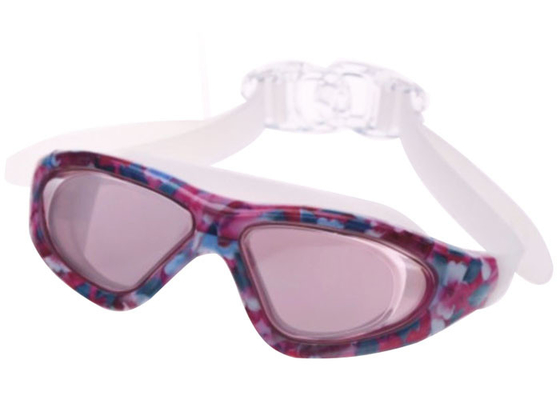 Gli occhiali di protezione regolabili di nuoto del silicone di angolo hanno personalizzato il logo/colore